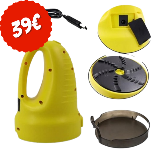 Raschietto elettrico ricaricabile USB per rimuovere ghiaccio e brina dai vetri dell’auto